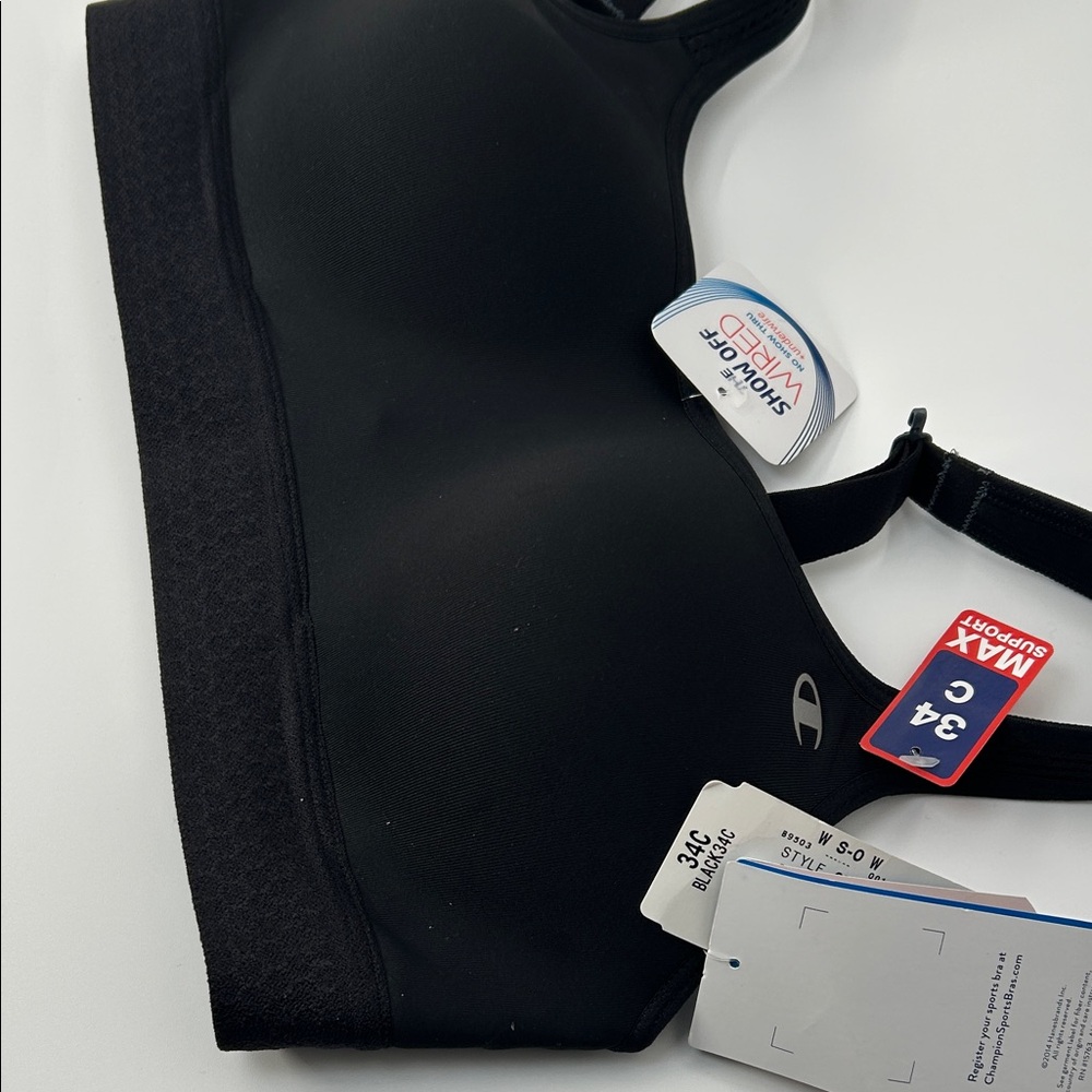 Seamless Black Comfort Bra - Picture 11 of 16